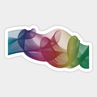 Multi-Color Ribbon Sticker